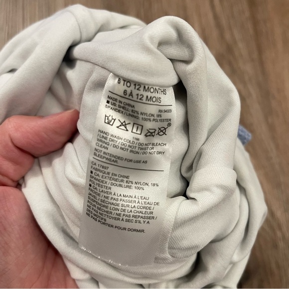 Janie And Jack Baby Americana Dog Rash Guard Size 6-12 Months Blue One Piece - Picture 5 of 6